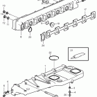 D12D-B MH Induction and exhaust manifold, earlier production