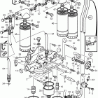 D12D-B MH Oil filter housing and oil filter, high mounted