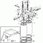 D12D-A MG Fuel filter and water separator, twin