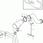 D11A-C Wet exhaust pipe elbow with riser