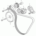 D11A-C Belt transmission and belt tensioner device