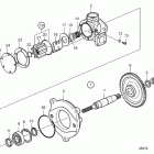D11A-C Sea water pump, components, for engines with ips