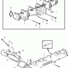 D11A-B Intake and exhaust manifold