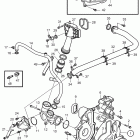 D11A-B Cooling water pump and thermostat housing