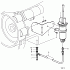 D9A2B MH Oil drain pump and installation parts, engine mounted
