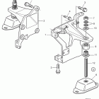 D9A2B D9-575 Engine mounts, front. earlier produktion