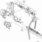 D7A-A T Fan drive system, without belt for fan, ratio 1:10