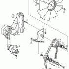 D7A-A T Fan and belt transmission for radiator cooled engine