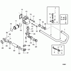 D7A-A T Keel cooling, one circuit and thermostat housing