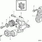 D9A2A D9A-MG Belt transmission and belt tensioner device