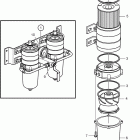 D9A2A D9A-MG Fuel cleaner  /  water separator, twin. classifiable fue...