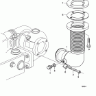 D7A-B TA Dry exhaust line 5'' 90