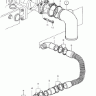D7C-B TA Wet exhaust line 5'' (127 mm)