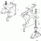 D9A2A D9-425 Engine mounts, front. later produktion