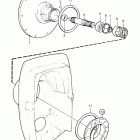 DPX Flywheel housing and primary shaft
