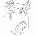 KAD42A Timing gear casing and gears