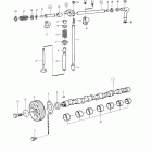 KAD42B Camshaft and valve mechanism
