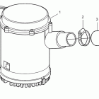 KAD44P Bilge pump, 130l / min