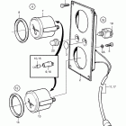 KAD44P-B Extra instrument panel, hour meter and volt meter