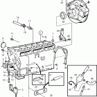 KAD44P-C Cylinder block and flywheel housing: b