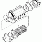 KAMD42P-A Oil cooler, components