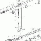 KAMD43P-A Camshaft and valve mechanism: b