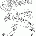 KAMD44P-B Induction and exhaust manifold: a