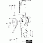 MD6B Alternator and installation components: a
