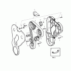 MD22L-B Timing gear casing and gears: a