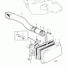 MD30A Air filter with installation components