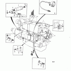 MD70C Cooling system, inlet and exhaust manifold: b