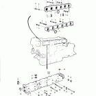 MD100A Induction and exhaust manifold with installation compone...