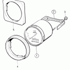 MD2020A Ring, frame and mounting bracket for instruments: for 72...