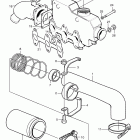 MD2030B Induction and exhaust manifold, engine spec. no. 868777
