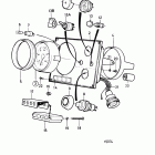 MD2040A Instrument panel standard, with start button. earlier pr...