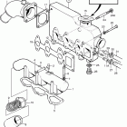 MD2040B Induction and exhaust manifold