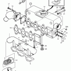 MD2040D Induction and exhaust manifold