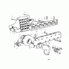SP-A Inlet and exhaust manifold and installation components