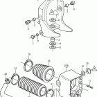 SX-M Gimbal ring and pivot housing, early version