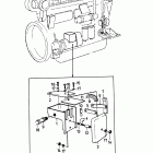 TAD120AHC Starter casing and installation components
