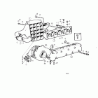 TAMD31A Inlet and exhaust manifold and installation components