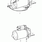 TAMD31B Starter motor and installation components