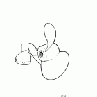 TAMD31D Propeller for singleprop drive: right hand