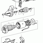 TAMD31L-A Starter motor, components