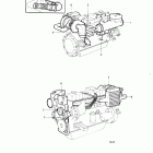 TAMD41A Cooling system, induction- and exhaust manifold: 868433