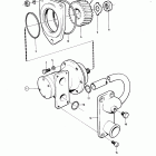 TAMD60C Sea water pump and installation components
