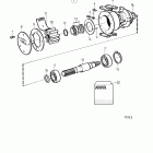 TAMD61A Sea water pump, components