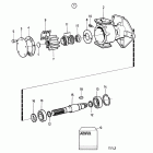 TAMD61A Sea water pump, components: 865259