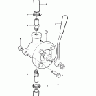 TAMD63L-A Oil bilge pump, manual, bulk head, earlier prod
