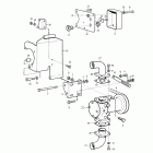 TAMD70E Flushing pump and installation components